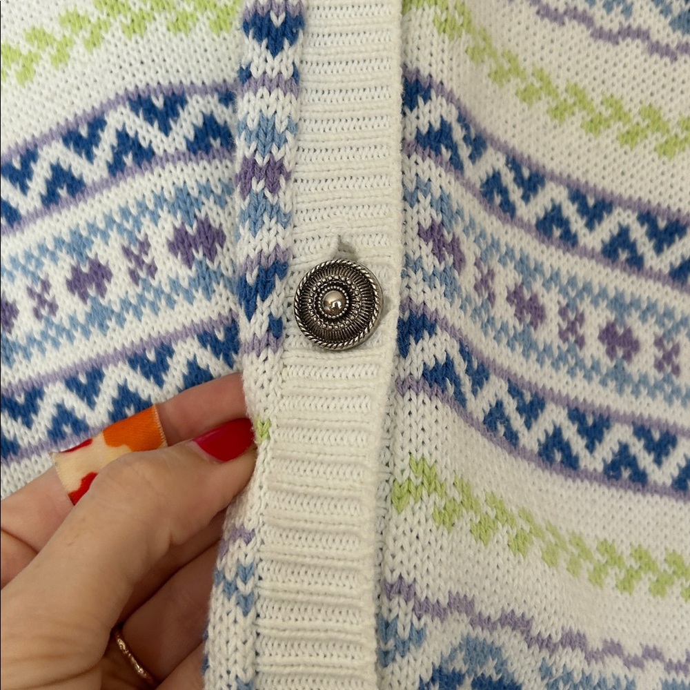 Cherokee Multicolor Knit Cardigan - Picture 2 of 4